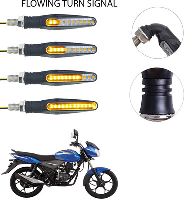 Vagary Front, Rear LED Indicator Light for Bajaj Discover 100 DTS-i(Yellow)