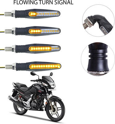 Vagary Front, Rear LED Indicator Light for Hero CBZ Xtreme(Yellow)