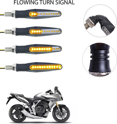 Vagary Front, Rear LED Indicator Light for Honda CBF 150(Yellow)
