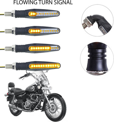 Vagary Front, Rear LED Indicator Light for Bajaj Universal For Bike(Yellow)