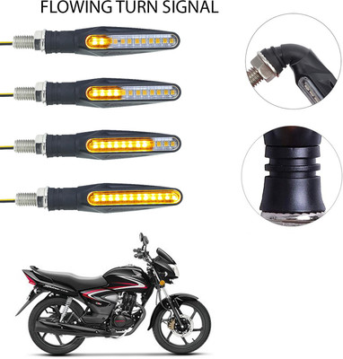 Vagary Front, Rear LED Indicator Light for Honda CB Shine(Yellow)