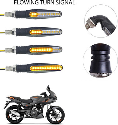 Vagary Front, Rear LED Indicator Light for Bajaj Pulsar 180 DTS-i(Yellow)