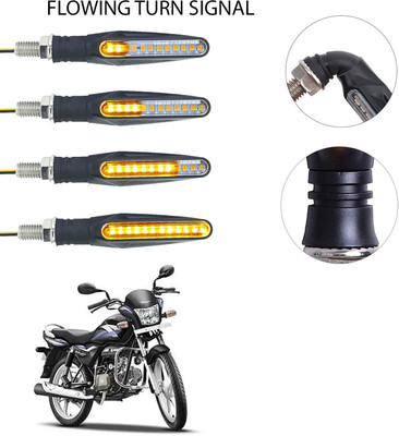 Vagary Front, Rear LED Indicator Light for Hero Splendor Pro(Yellow)