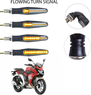 Vagary Front, Rear LED Indicator Light for Yamaha Fazer(Yellow)