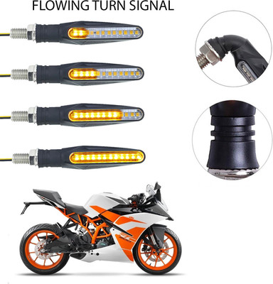 Vagary Front, Rear LED Indicator Light for KTM RC 200(Yellow)
