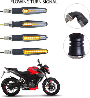 Vagary Front, Rear LED Indicator Light for Bajaj Pulsar 200NS(Yellow)