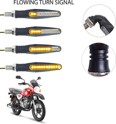 Vagary Front, Rear LED Indicator Light for Bajaj Boxer(Yellow)