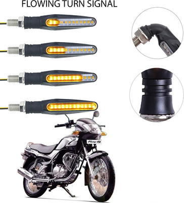 Vagary Front, Rear LED Indicator Light for TVS Fiero F2(Yellow)