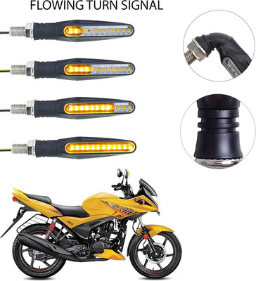 Vagary Front, Rear LED Indicator Light for Hero Ignitor(Yellow)