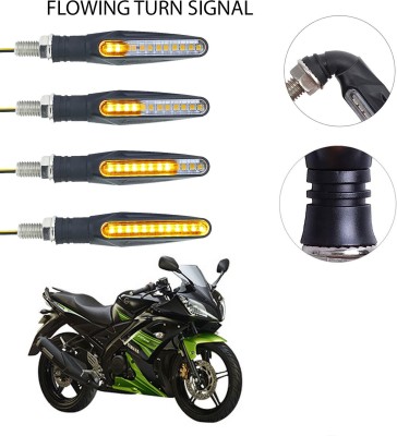 Vagary Front, Rear LED Indicator Light for Yamaha Universal For Bike(Yellow)