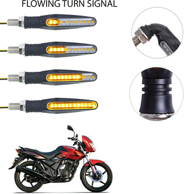 Vagary Front, Rear LED Indicator Light for TVS Flame DS125(Yellow)