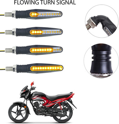 Vagary Front, Rear LED Indicator Light for Honda Dream Yuga(Yellow)
