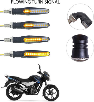 Vagary Front, Rear LED Indicator Light for Bajaj Discover 100(Yellow)