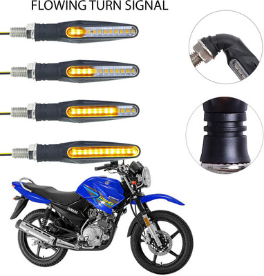 Vagary Front, Rear LED Indicator Light for Yamaha YBR 125(Yellow)