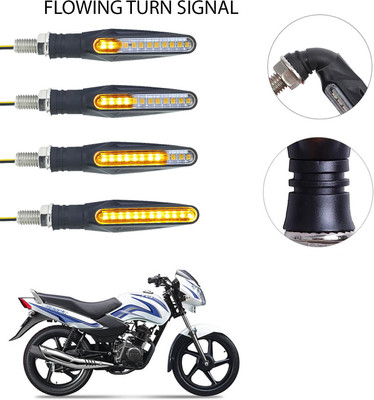 Vagary Front, Rear LED Indicator Light for TVS Star Sport(Yellow)