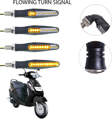 Vagary Front, Rear LED Indicator Light for Mahindra Duro DZ(Yellow)