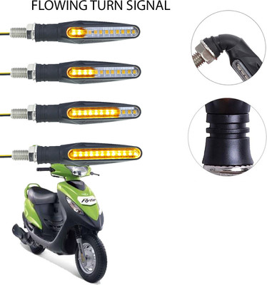Vagary Front, Rear LED Indicator Light for Mahindra Flyte(Yellow)