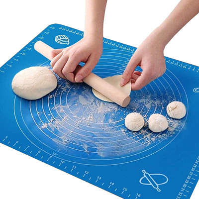 FINIVIVA Silicon Reusable Chapati Mats for Kitchen Platform with Measurements, 50 x 40 cm Food-grade Silicone Baking Mat(Pack of 1)