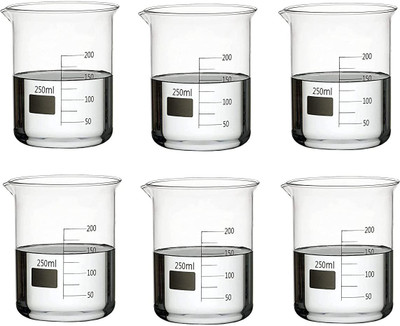 Salco 250 ml Measuring Beaker(Pack of 6)