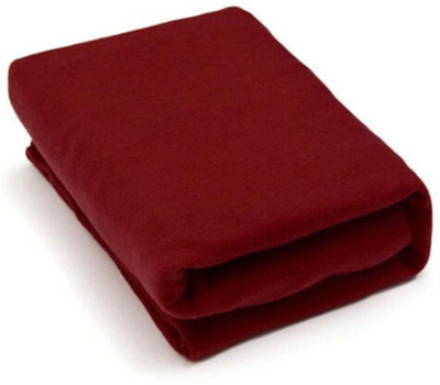 Supreme Home Collective Solid Single Fleece Blanket for  AC Room(Polyester, Red)