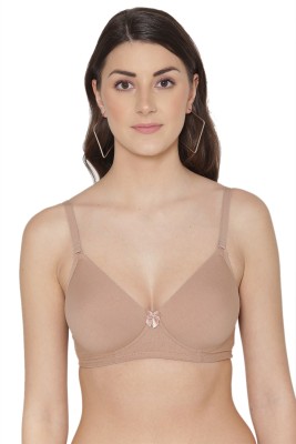 TWEENS Tweens Lite Wite Women's Minimiser Lightly Padded Cotton Rich Full Coverage Bra Women T-Shirt Lightly Padded Bra(Beige)