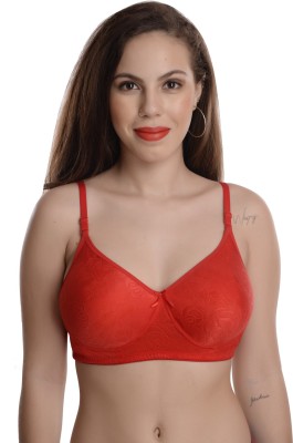 soft beauty Women T-Shirt Lightly Padded Bra(Red)