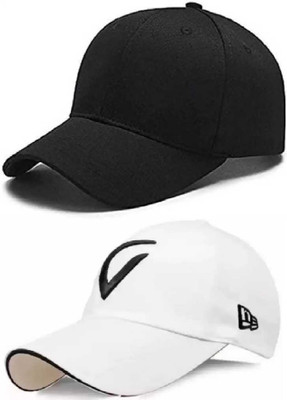 b for u Self Design Sports/Regular Cap Cap(Pack of 2)