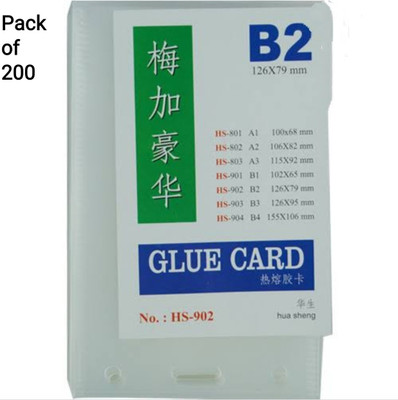 R K SALES 200 Card Holder(Set of 200, White)