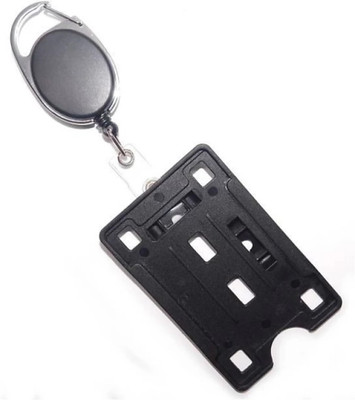 R K SALES 1 Card Holder(Set of 1, Black)