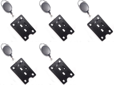 R K SALES 1 Card Holder(Set of 5, Black)