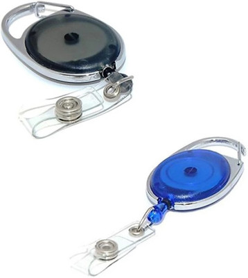 R K SALES 1 Card Holder(Set of 2, Black, Blue)