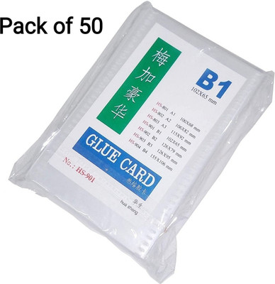 R K SALES 50 Card Holder(Set of 50, White)