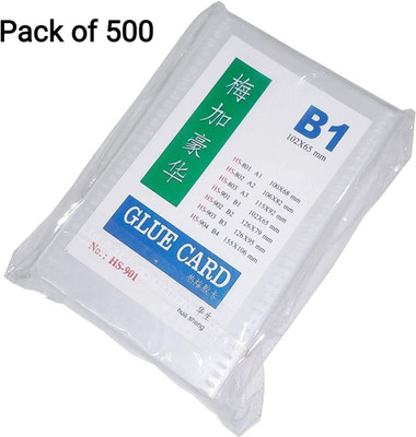 R K SALES 500 Card Holder(Set of 500, White)