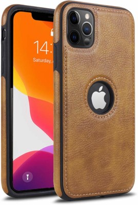 ELEF Back Cover for Apple iPhone 13 Pro Max Slim Premium PU Leather Classic Luxury Elegant Back case(Brown, Shock Proof, Pack of: 1)