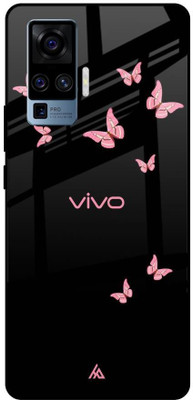 Hocopoco Back Cover for Vivo X50 Pro(Black, Pink, Silicon, Pack of: 1)