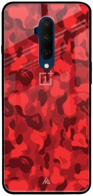 Hocopoco Back Cover for OnePlus 7T Pro(Red, Silicon, Pack of: 1)