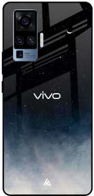 Hocopoco Back Cover for Vivo X50 Pro(Black, White, Silicon, Pack of: 1)