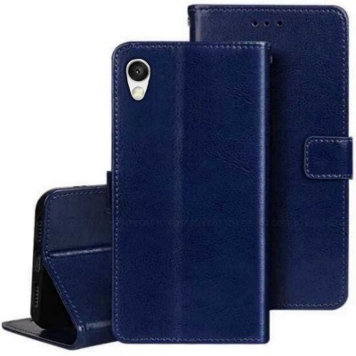 COST TO COST Flip Cover for Opoo A37, Oppo A37f, A37fw, A37m Blue Wallet Cover(Blue, Black, Dual Protection, Pack of: 1)