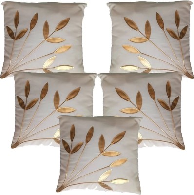 Fazar Creations Velvet Cushions Cover(Pack of 5, 40 cm*40 cm, White)