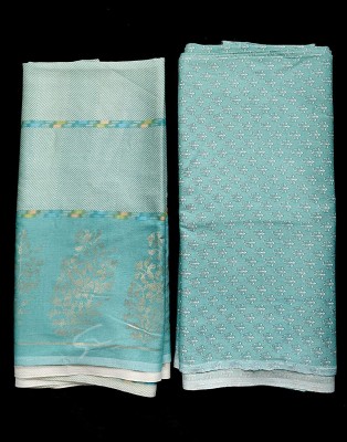 NK Textiles Cotton Blend Printed Salwar Suit Material
