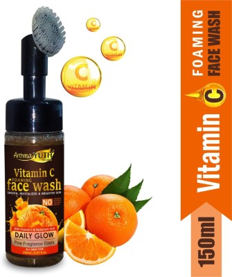 AromaYuth Vitamin C Foaming  with Smooth,Revitalized & Brighter Skin (150ml ) Face Wash(150 ml)