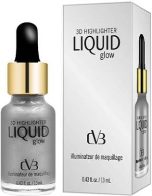 CVB C57 3D Highlighter Liquid Glow for Skin Radiance, Face Serum for (Silver) Foundation(SIVER, 12 g)