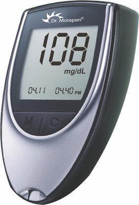 Dr. Morepen BG 03 Glucometer + Pack of 25 Glucometer Strips