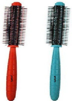 lukaf Super Quality Flexible Hair Styling Round Roller Comb (Pack of 2 )