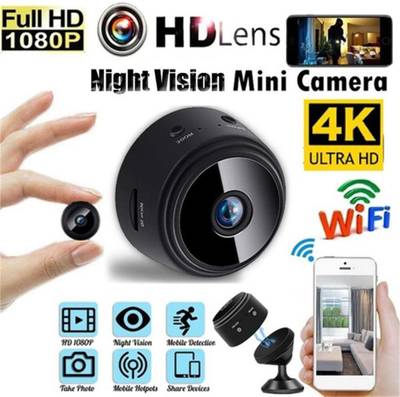CTRZQ Mini Hidden Camera Wireless WIFI Webcam 1080P Full HD IR Night Vision Security Camera