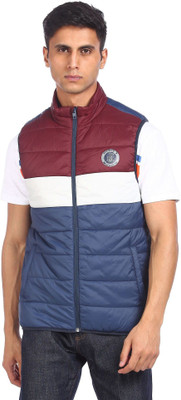 FLYING MACHINE Sleeveless Solid Men Jacket