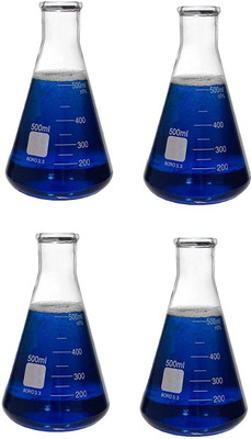 Salco Erlenmeyer Flask(500 ml, Pack of 4)