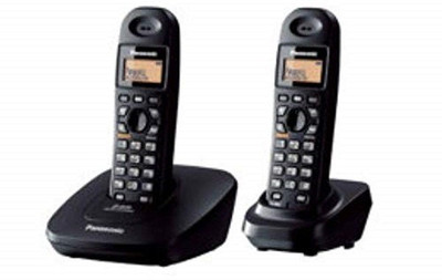 Panasonic KXTG3612|2 Handsets|2.4GHz Digital Cordless Landline Phone(Black)