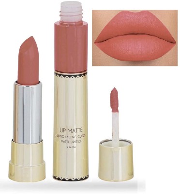 Latixmat LONG LASTING & WATER PROOF DUAL KISS PROOF ROUGE LIPSTICK(ROUGE, 8 g)