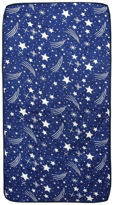 Comfort Ideas Elastic Strap Single Size Mattress Cover(Blue)